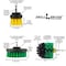 Drill Brush Power Scrubber By Useful Products 5 in W 5 in L Brush, Variety S-G4OY2-QC-DB - alternate 2